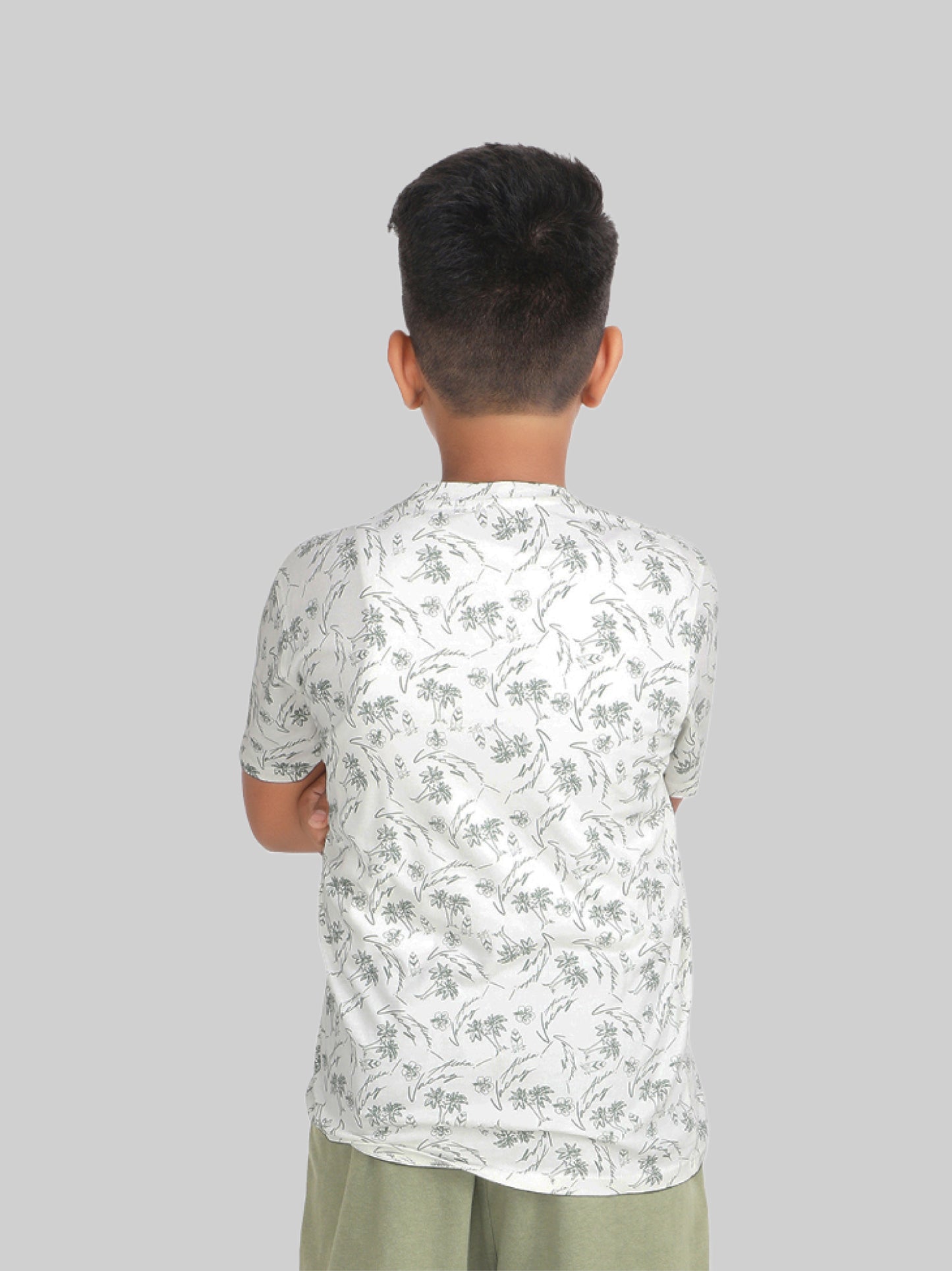 Green Print Boy T-Shirt