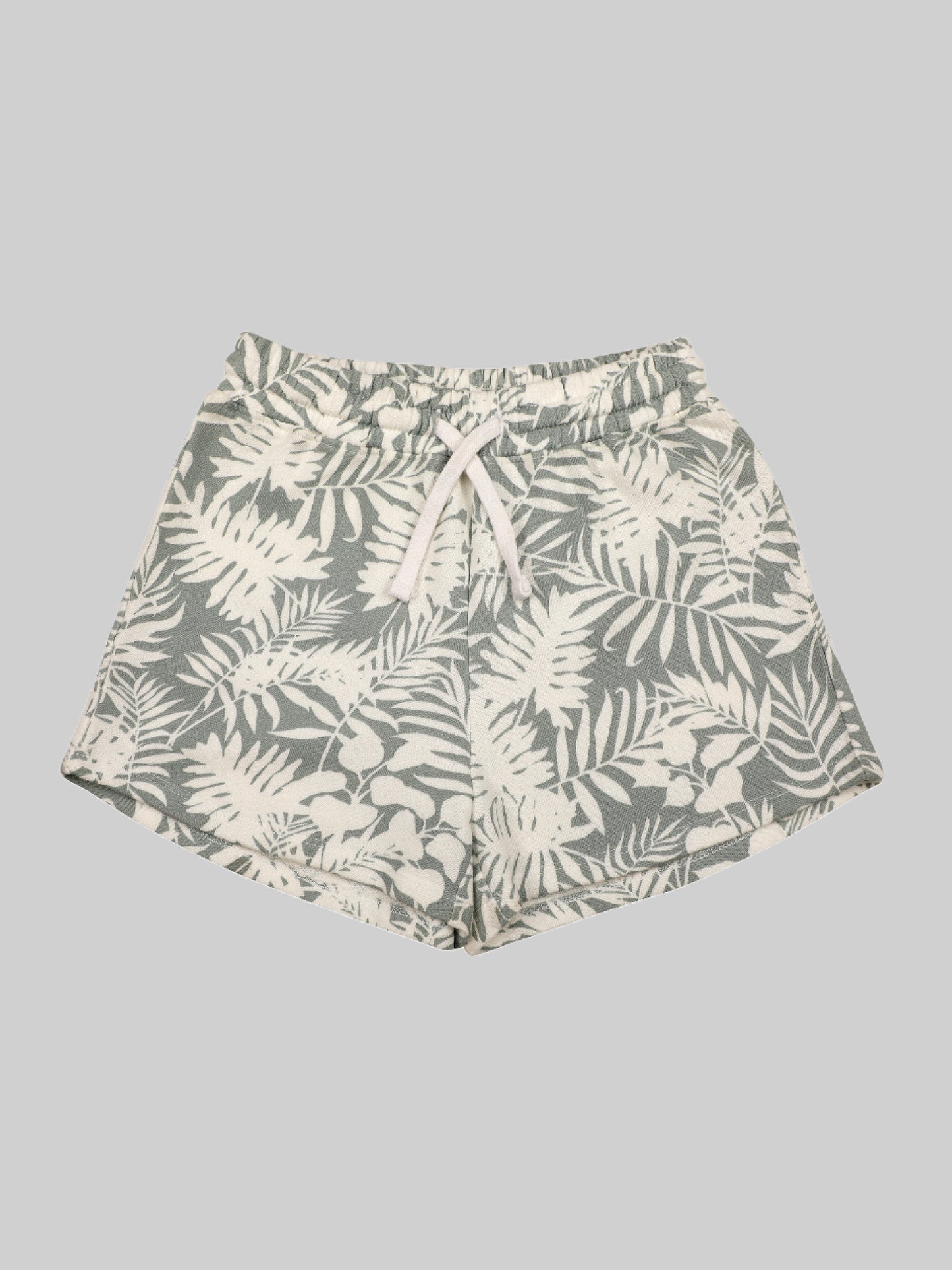 Palm Print Girls Shorts